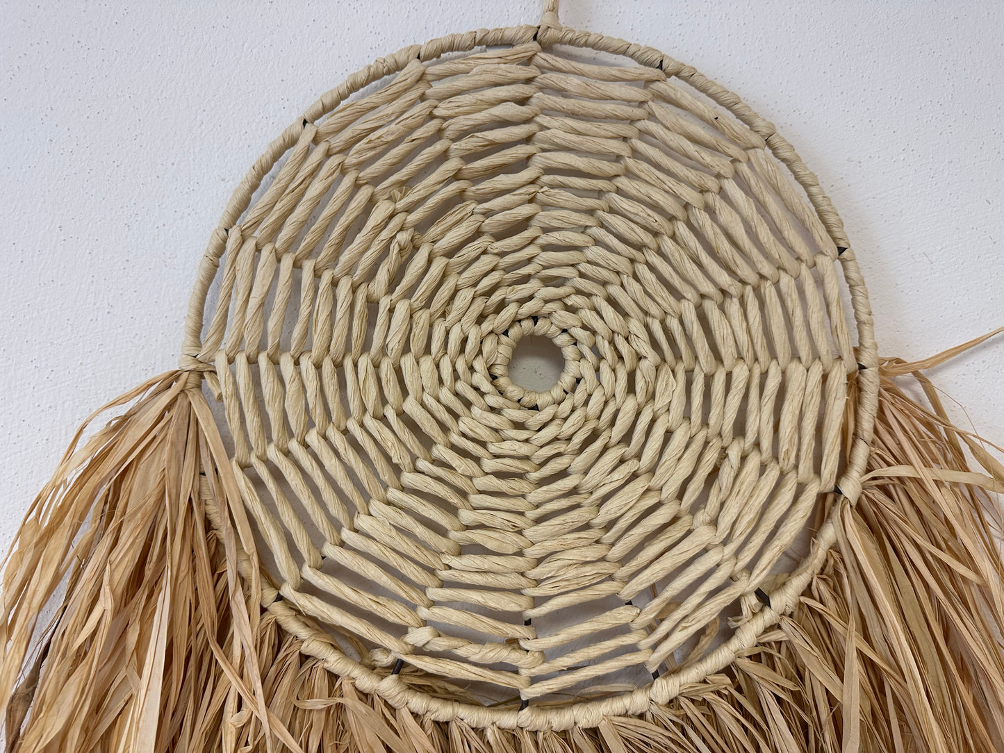 Boho Wandbehang aus Raphia