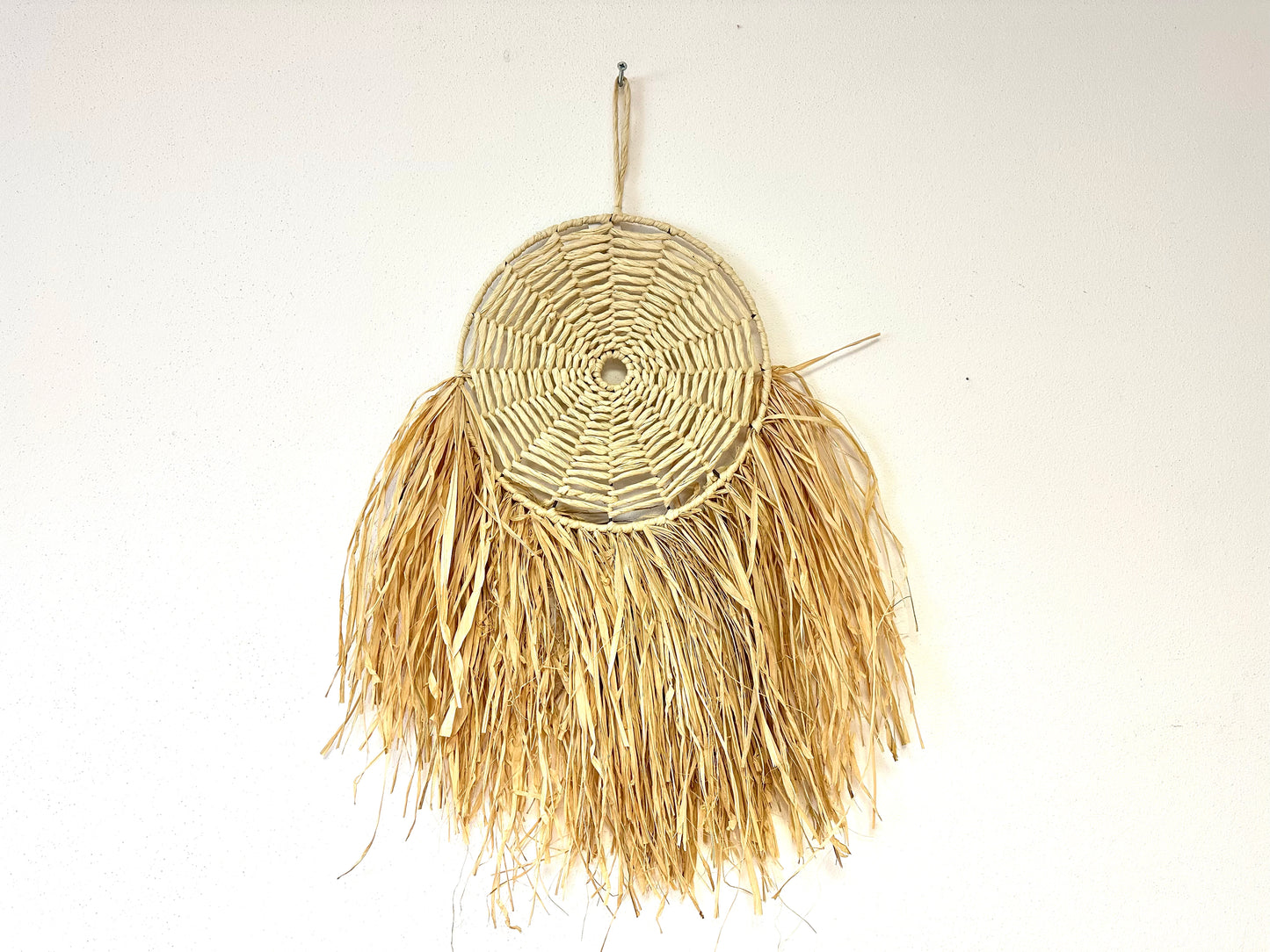 Boho Wandbehang aus Raphia