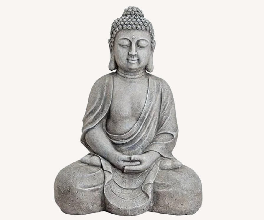 XXL Buddha Figur Steinoptik 71cm