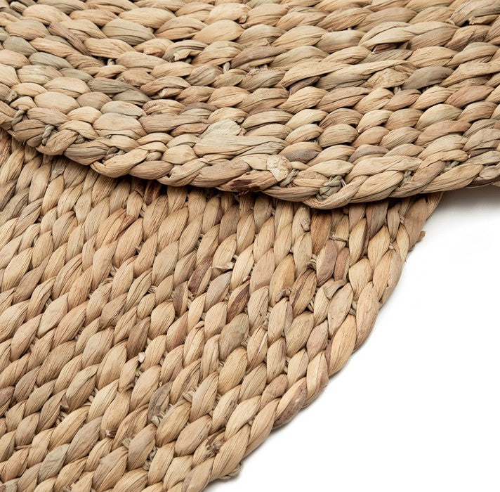 Boho teppich rund 90cm Wasserhyazinthe