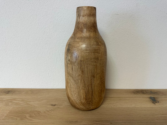 Massivholz Vase Mangoholz 25cm