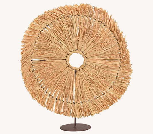 Deko Aufsteller Raphia Sonne 40cm