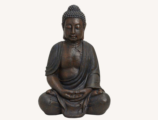Buddha Skulptur rostbraun 67cm