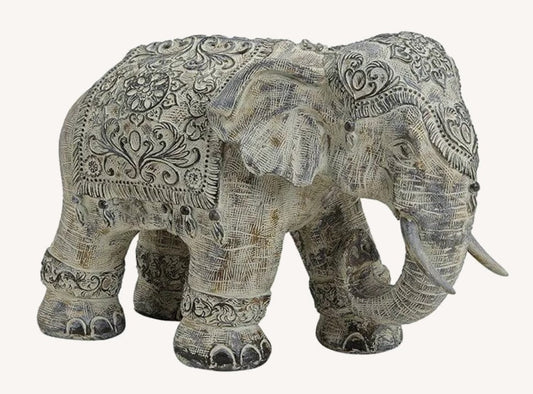 XL Deko Elefant grau 38cm
