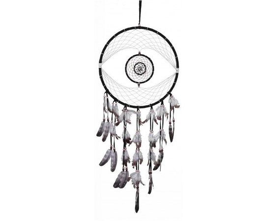 Dreamcatcher Traumfänger Auge schwarz 32cm