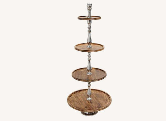 Etagere 4er Mangoholz 130cm