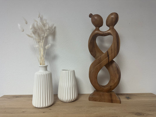 Holz Statue Liebespaar 40cm