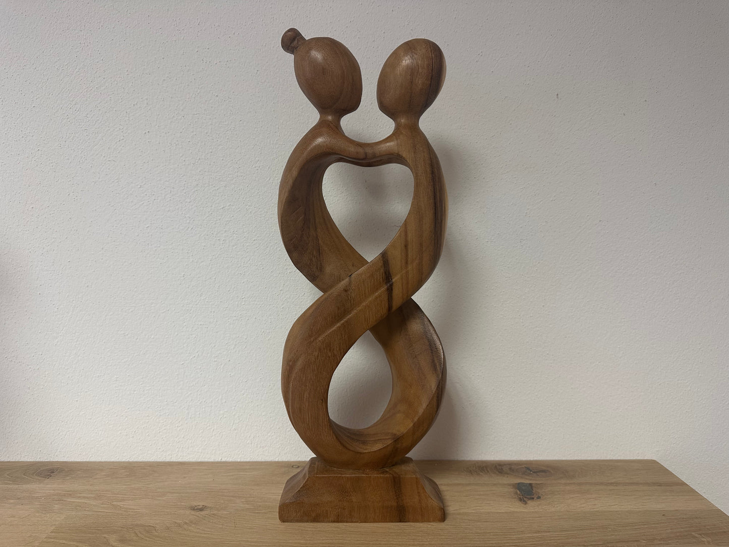 Holz Statue Liebespaar 40cm
