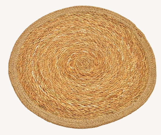 Boho Platzset rund Seegras 38cm