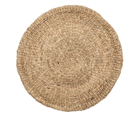 Boho teppich rund 90cm Wasserhyazinthe