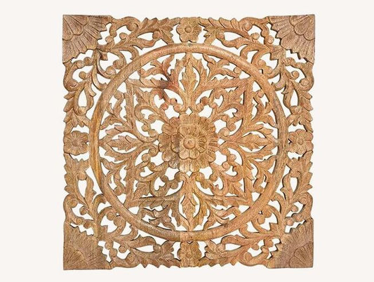 Wandbild aus Massivholz 3D Relief 50cm