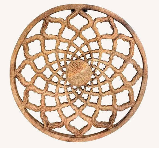 Boho Wanddeko 30cm Mangoholz