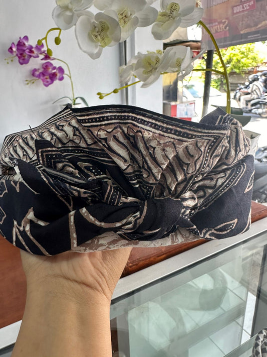 Bali Udeng Kopfbedeckung schwarz braun L Style 3